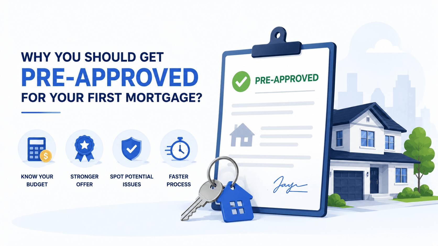 WHY YOU SHOULD GET PRE-APPROVED FOR YOUR FIRST MORTGAGE?