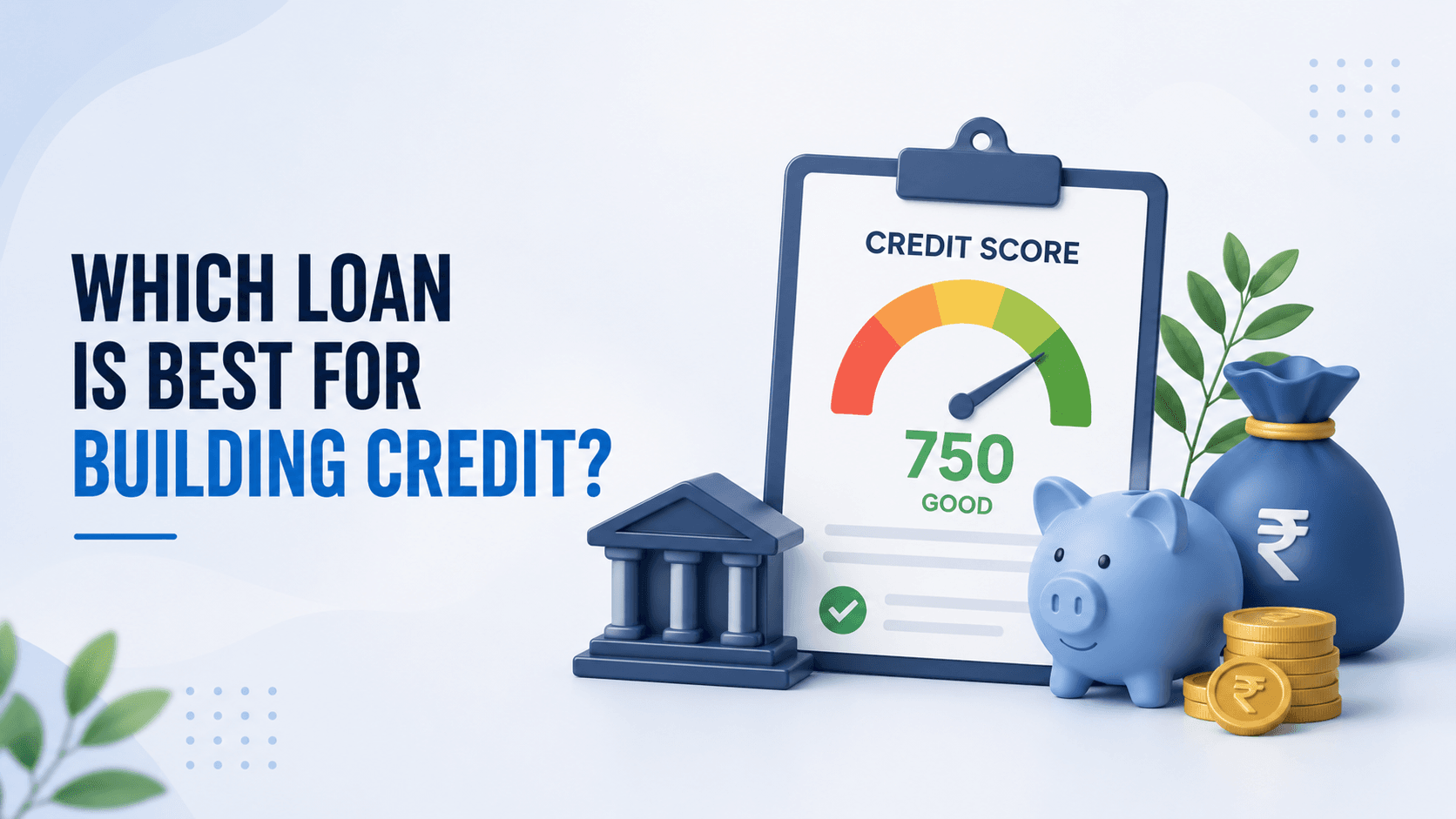 WHICH LOAN IS BEST FOR BUILDING CREDIT?