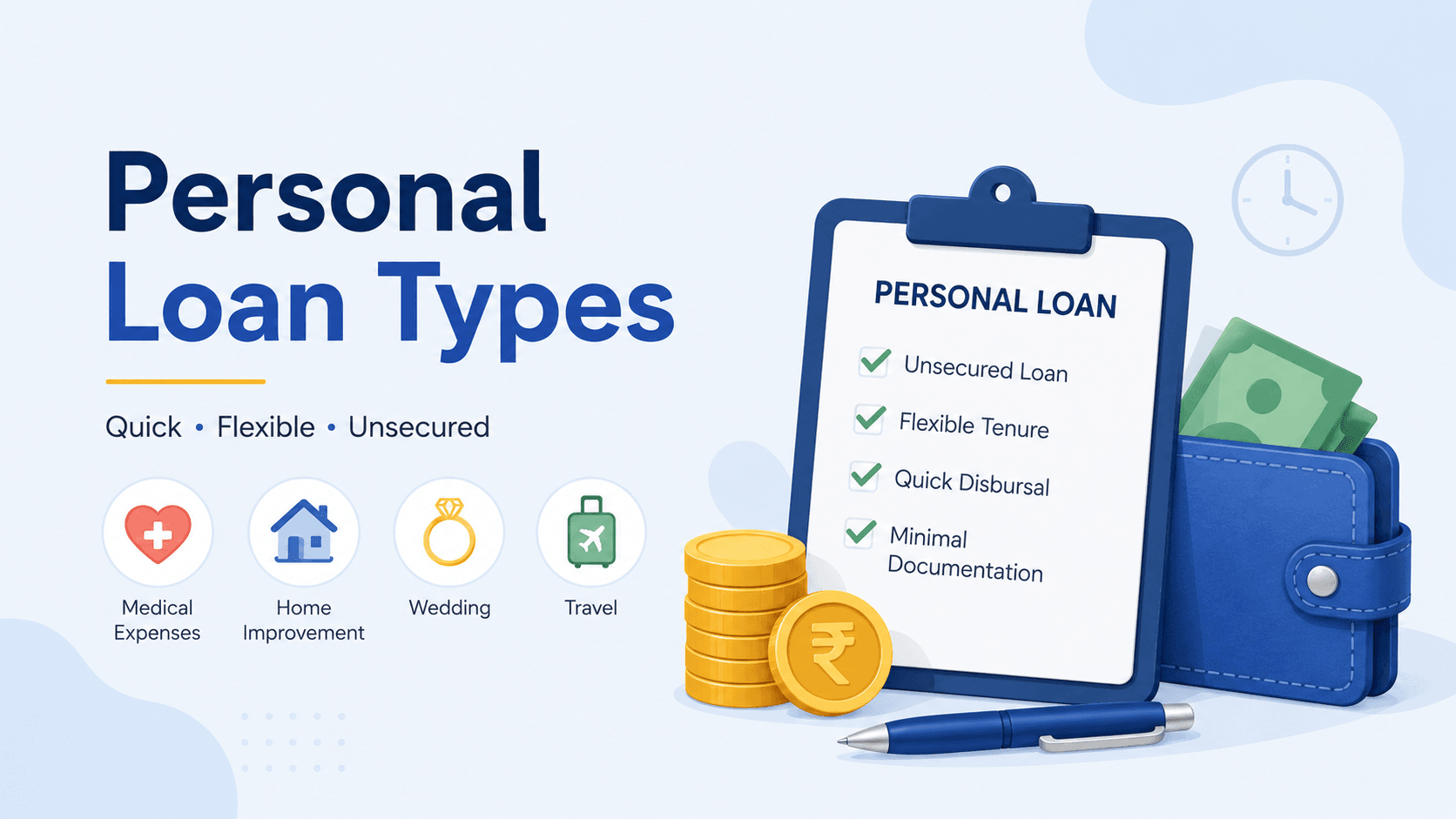 Types of Personal Loans Available in India
